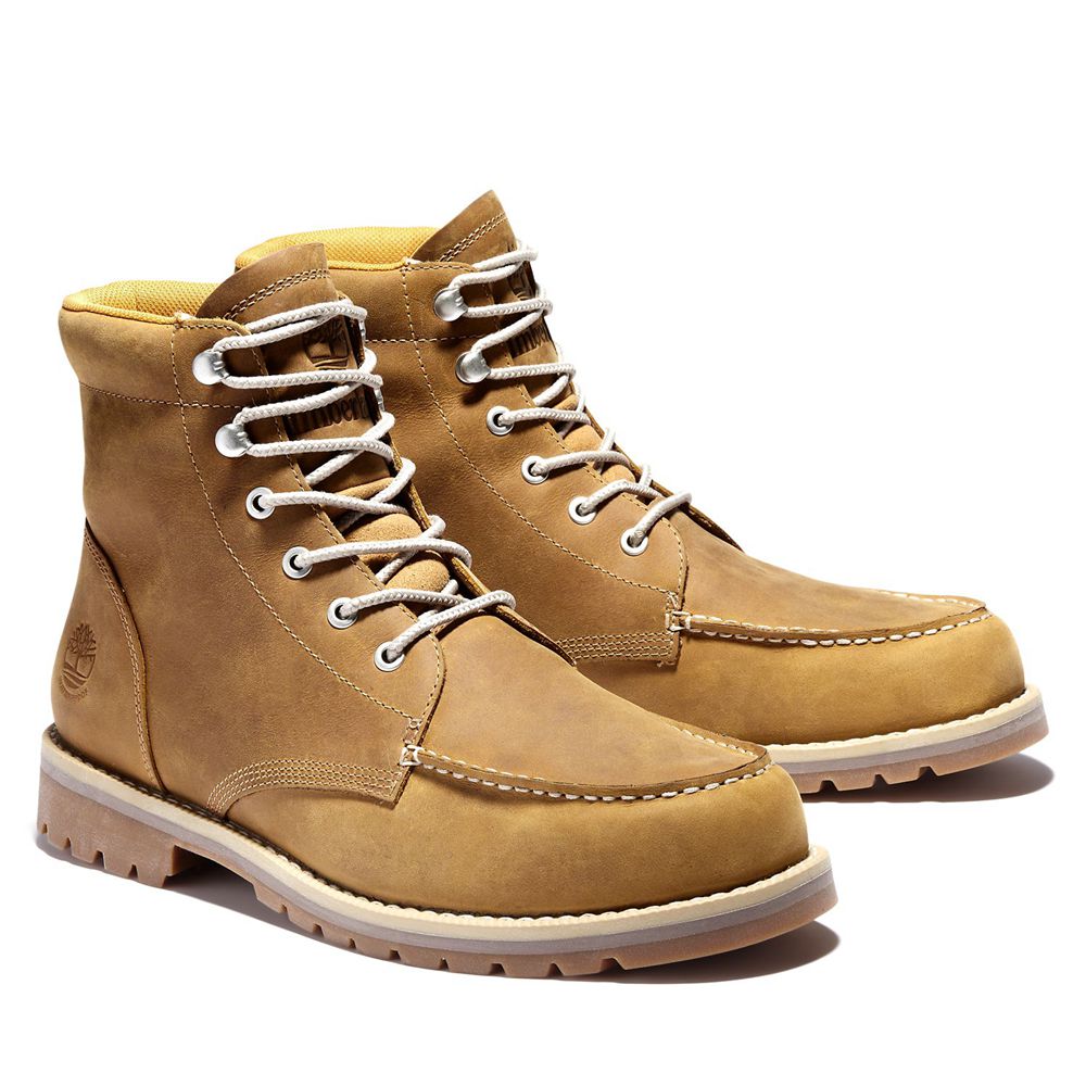 Bocanci De Zapada Timberland Barbati Maro - Redwood Falls Waterproof Moc-Toe - Romania - XJBCGP724